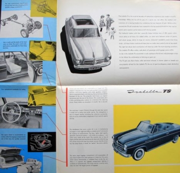 Borgward Isabella TS Modelprogram 1955 Carbrochure (6932)